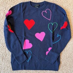 Halogen Cashmere Heart Sweater